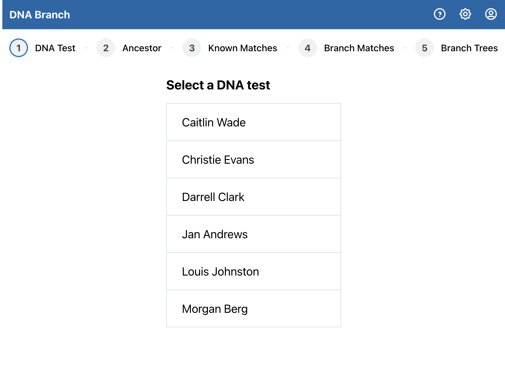 Select DNA Test